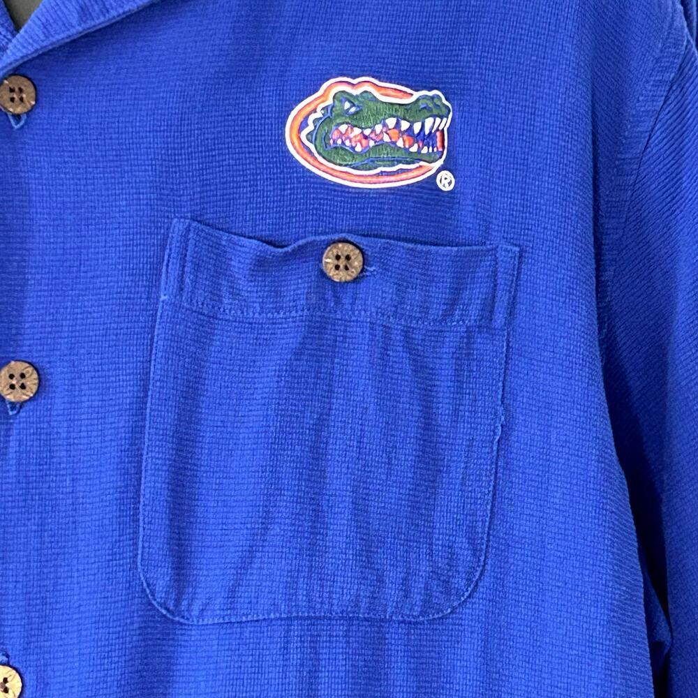 Chiliwear Florida Gators Blue Button Up Shirt XL NCAA Camp Resort Shirt